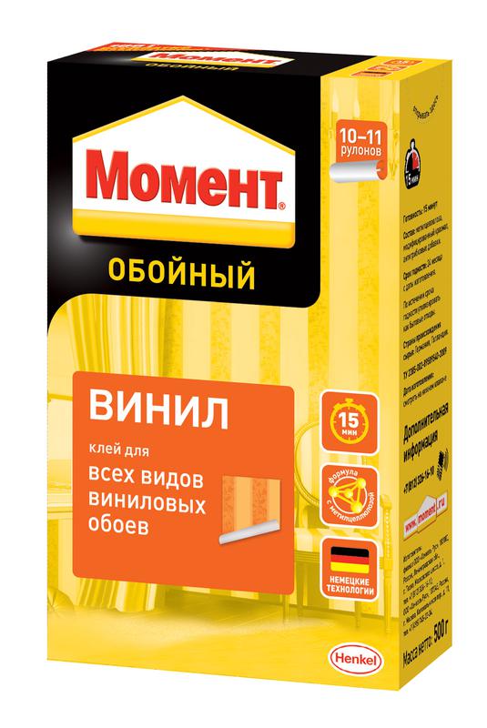 Клей обойный "Момент Винил" 500г Момент Б0034798