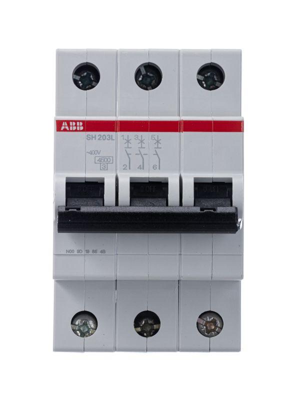 Автоматический выключатель ABB   3п C 50А 4.5кА SH203L C50  2CDS243001R0504