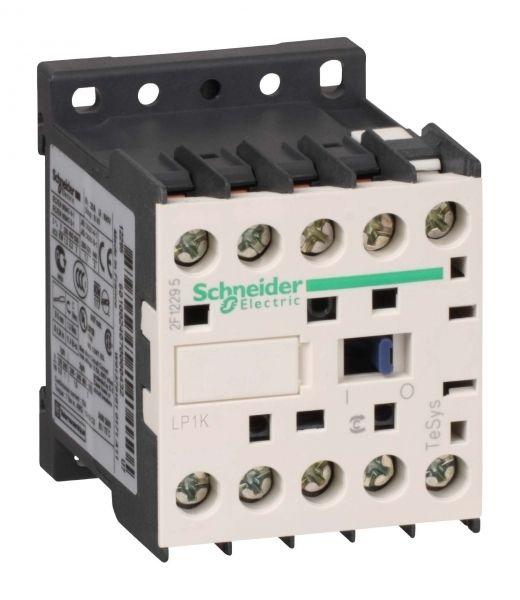 Контактор Schneider Electric 3п 12А НЗ 24В DC зажим под винт. TeSys K 1НО доп. контакт LP1K1210BD