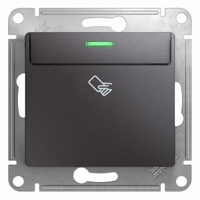 Карточный выключатель Schneider Electric GLOSSA, графит, GSL001369